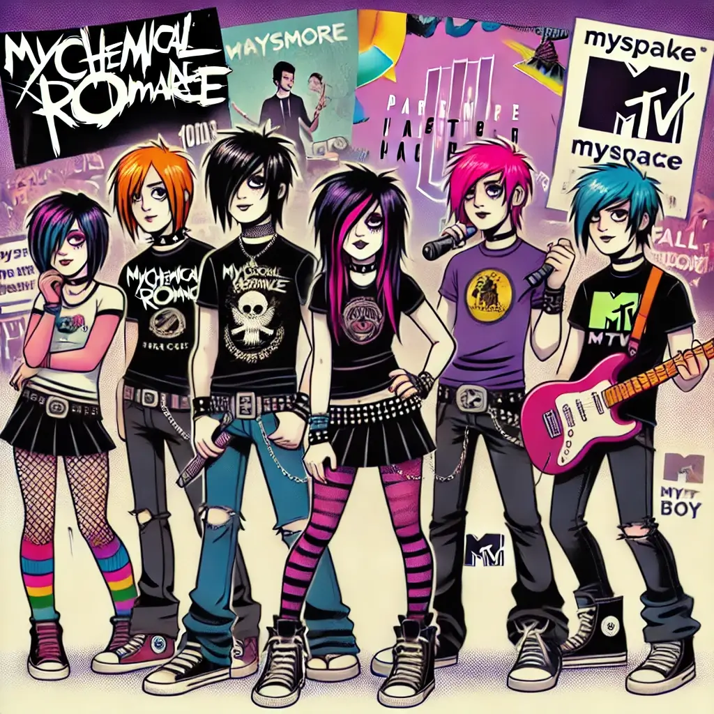Emo-Szene-Kultur-Musik-2000s-Mode-Mainstream-Paramore-Fall-Out-Boy-Emocore-Emo-Pop-Punk-Post-Hardcore-Chucks-Vans-Converse-Skinny-Jeans-Midwest-Emo-Bands-Hoodies-Vans-Warped-Tour-Ära-Musikstil-03
