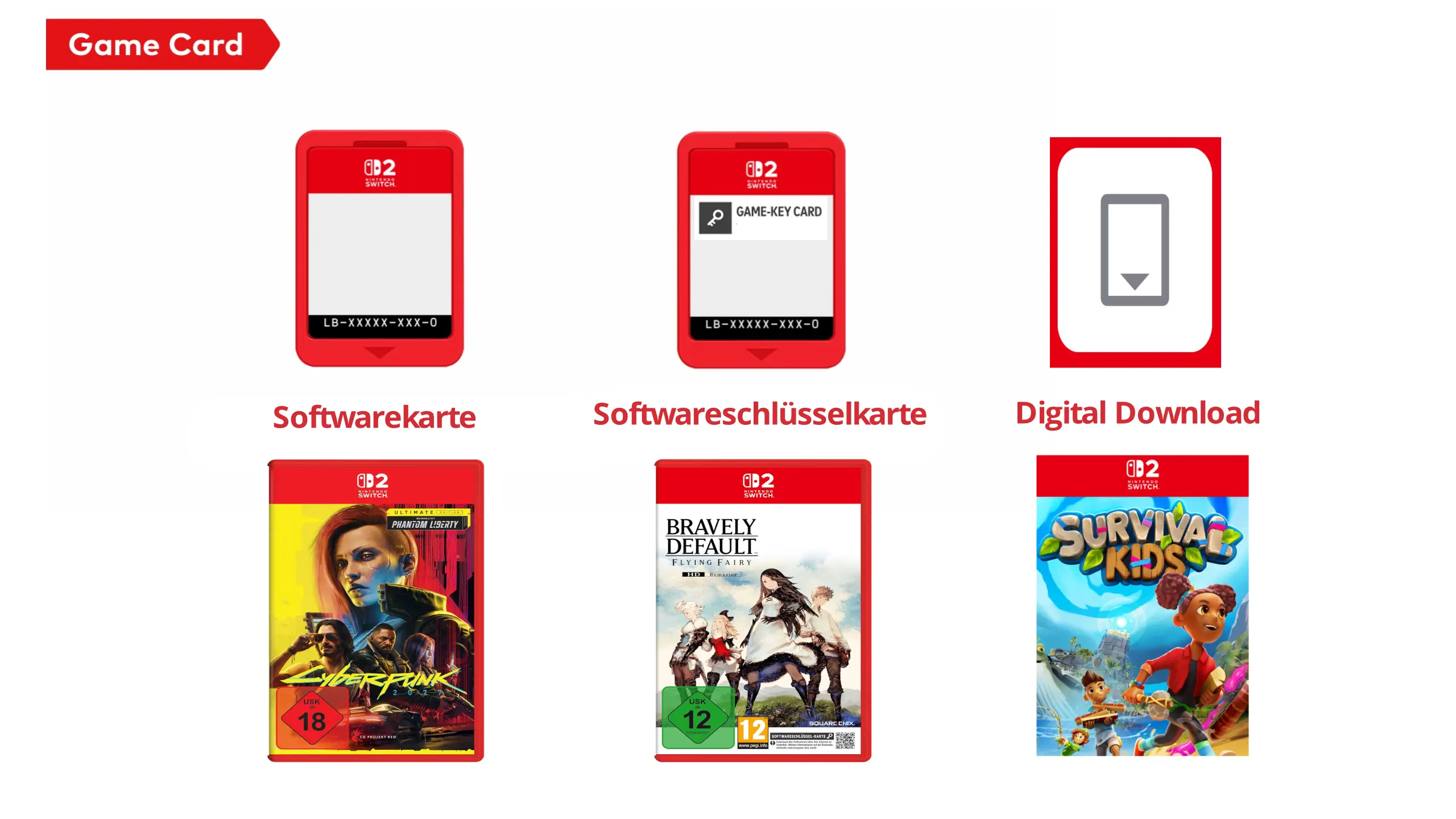 Nintendo-Switch-2-Softwarekarten-Softwareschlüsselkarten-Digital-Only-Game-Key-Cards